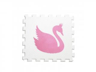 Minideckfloor Labuť Bílý s růžovou labutí