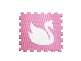 Minideckfloor Labuť Růžový s bílou labutí