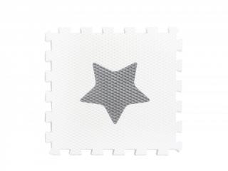 Minideckfloor s hvězdičkou Bílý se šedou hvězdičkou