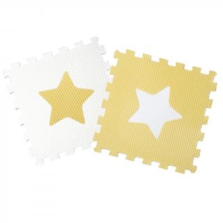 Minideckfloor s hvězdičkou Tyrkysový s bílou hvězdičkou