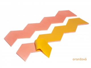 Ochrana stěn ZIG ZAG - 85 x 13,6 cm 20 Oranžová