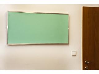 Pěnová nástěnka s hliníkovým rámem 100 x 100 cm 60 Zelená
