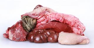 Hovězí maso s droby 1 kg (Vetamix)