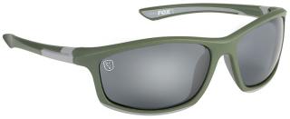 Fox Brýle Collection Green & Silver Sunglasses Grey Lens
