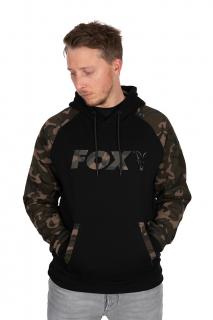 Fox Mikina  Black/Camo Raglan Hoody -: L