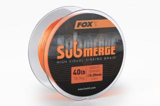Fox oranžová pletená šňůra Submerge High Visual Sinking Braid Varianty: 0,16mm 25lb (11,3kg) - 300m