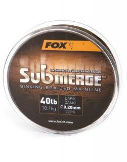 Fox Pletená šňůra Submerge Dark Camo Sinking Braid -: 0,30mm / 25kg / 300m