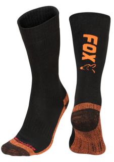 Fox Ponožky Thermolite long sock Black/Orange size: 10-13