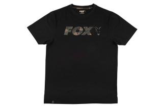 Fox Triko Black/Camo Chest Print T-Shirt ---: XX Large
