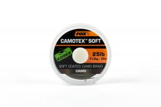 Fox Ztužená šňůrka Camotex Soft Camo 20m Varianty: 20lb-9,1kg