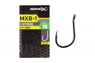 Matrix háčky s protihrotem MXB-1 X-Strong eyed barbed Varianty: Velikost 12
