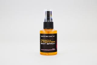Sticky Baits Dipovací sprej Peach & Pepper Spray 50ml