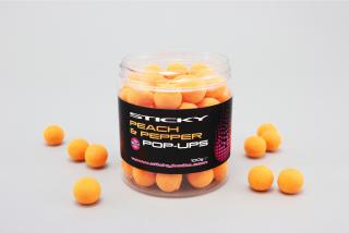 Sticky Baits Plovoucí Boilies Peach & Pepper Pop-Ups 100g size: 12 mm