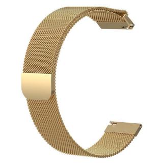 Kovový řemínek Milánský tah pro chytré hodinky - 22mm Barva: Zlatá