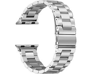Kovový řemínek pro hodinky Apple Watch 41mm (38,40mm) Barva: Stříbrná