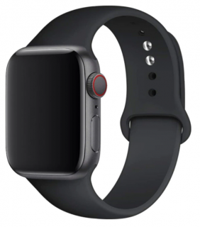 Silikonový náramek pro Apple Watch 41mm (38,40mm) Barva: Černá
