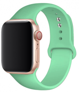 Silikonový náramek pro Apple Watch 41mm (38,40mm) Barva: Mátově zelená