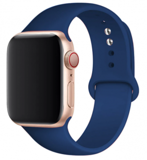 Silikonový náramek pro Apple Watch 41mm (38,40mm) Barva: Modrá