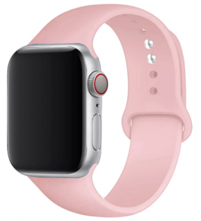 Silikonový náramek pro Apple Watch 41mm (38,40mm) Barva: Starorůžová