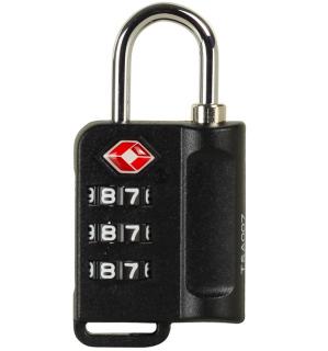 Bezpečnostní TSA kódový zámek na zavazadla ROCK TA-0006 - černá