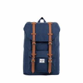 Herschel Little America Mid-Volume - Navy/Tan Synthetic Leather 17L
