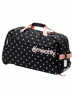 Meatfly Cestovní taška Gail - White Dot/Powder Pink - 42 L