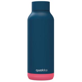 Quokka Nerezová láhev Solid 510 ml - tmavě modrá/růžová