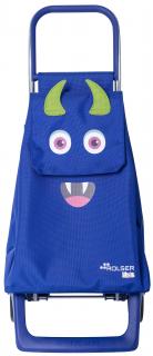 Rolser Monster Kid MF Joy 2 dětská nákupní taška na kolečkách, modrá