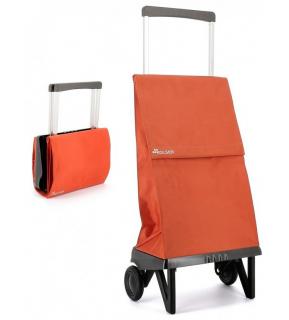 Rolser Plegamatic Original MF nákupní skládací taška na kolečkách Barva: oranžová