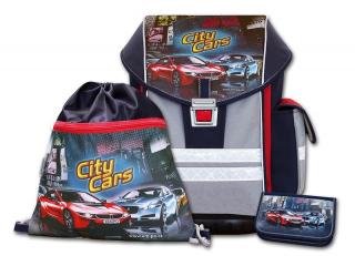 Školní aktovkový set ERGO ONE City Cars 3-dílný