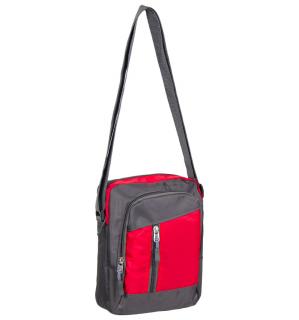 Taška přes rameno REAbags LL22 - šedá/červená