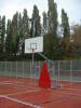 Basketbalová konstrukce DOR-SPORT, mobilní, sklopná, deska 1800x1050 mm
