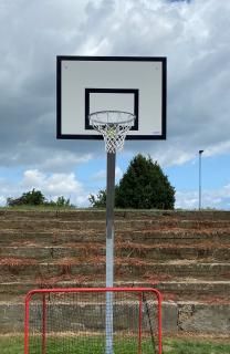 Streetball konstrukce DOR-SPORT, ocelová plotna, vys. 1450 mm