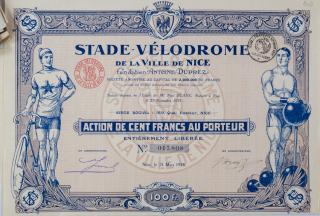 Akcie, Stade-Vélodrome de la Ville de Nice, 1925 II