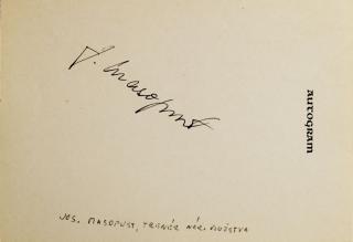 Autogram Josef Masopust