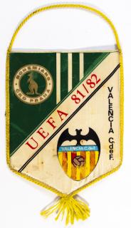 Autovlajka Bohemians v Valencia, UEFA 81/82