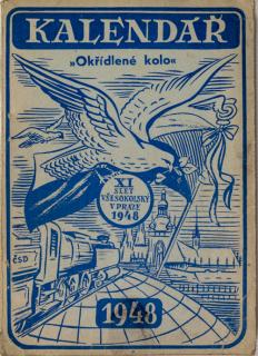 Brožura, Kalendář, Okřídlené kolo, 1948