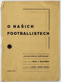 Brožura, O našich fotbalistech, 1944