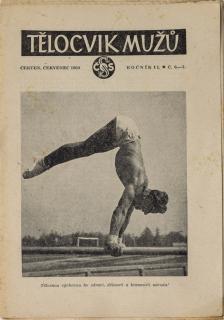 Brožura Sokol, Tělocvik mužů, Tělesnou výchovou ke zdraví, dělnosti a brannosti národa, 1950