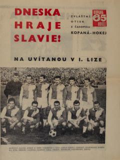 Časopis Dneska hraje Slavie! 1965