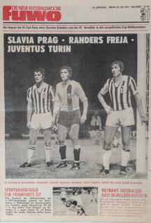 Časopis Fuwo, Slavia Prag - Randers Freja- Juventus, 1974