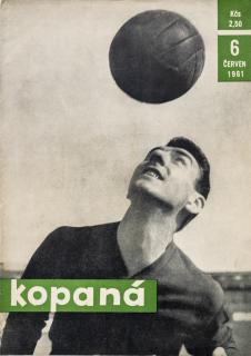 Časopis Kopaná , Červen 1961