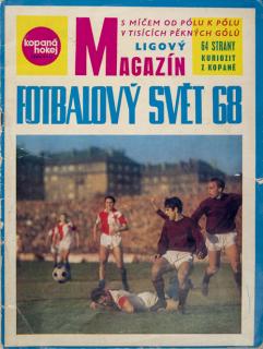 Časopis Kopaná, hokej, Magazín fotbalový svět 1968