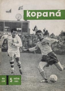 Časopis Kopaná , Květen 1961