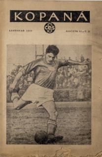 Časopis Kopaná , Listopad 1952