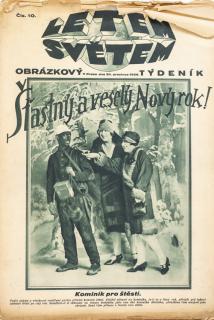Časopis Letem světem, Šťastný a veselý Nový rok,  č. 10, 1926