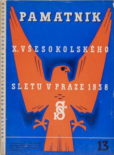 Časopis - památník , Všesokolský slet v Praze, 13/1938