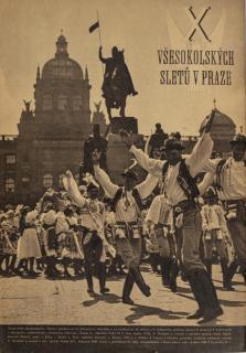 Časopis- program, X. všesokolský slet v Praze, 1938