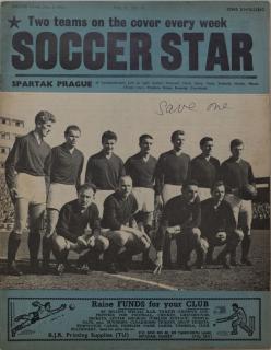 Časopis SOCCER STAR 1961 SPARTAK PRAGUE