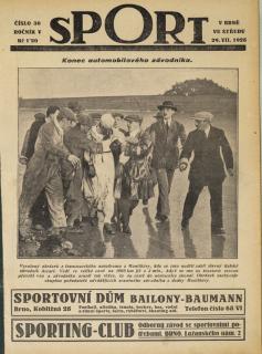 Časopis SPORT, č. 30, 1925